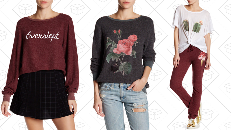 Overslept Pullover, $50 | Claire Pullover, $50 | Floral Cone Pant, $50